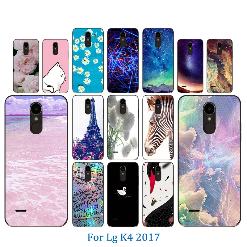 Роскошный гибкий чехол для телефона LG K4 2017 версия ЕС Пинки шаблон Мягкий