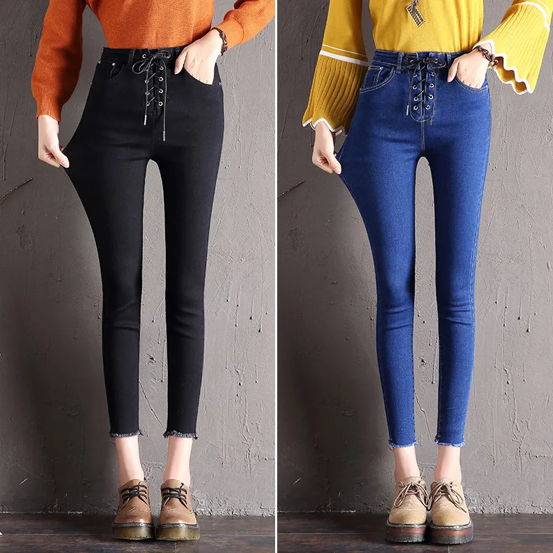 Spring New Front Row With Little Elastic Feet Jeans, Thin Pencil Pants And Nine Pairs Of Jeans
Spring New Front Row With Little Elastic Feet Jeans, Thin Pencil Pants And Nine Pairs Of Jeans