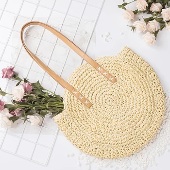 Lovevook fashion women shoulder bag handmade woven Straw bag for travel Round beach totes for ladies Rattan bag 2020 summer
Lovevook fashion women shoulder bag handmade woven Straw bag for travel Round beach totes for ladies Rattan bag 2020 summer