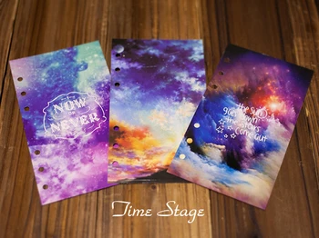 A6 loose-leaf notebook books multicolour print filofax series The galaxy separator page
A6 loose-leaf notebook books multicolour print filofax series The galaxy separator page