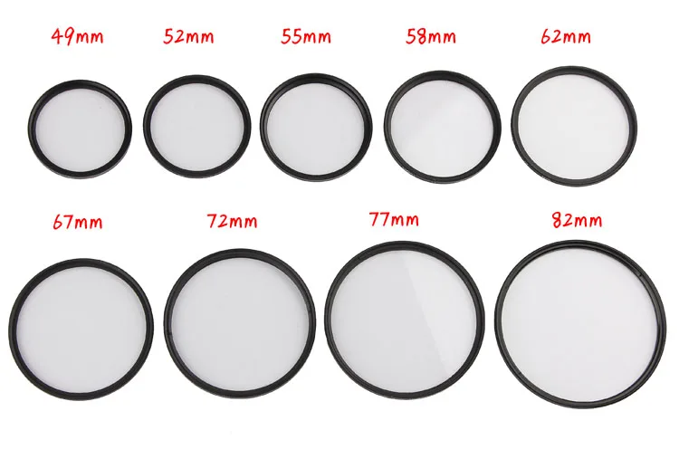 

1Piece DSLR Camera Lens Filter UV Protect Filter 37mm 40.5mm 43mm 46mm 49mm 52mm 55mm 58mm 62mm 67mm 72mm 77mm 82mm