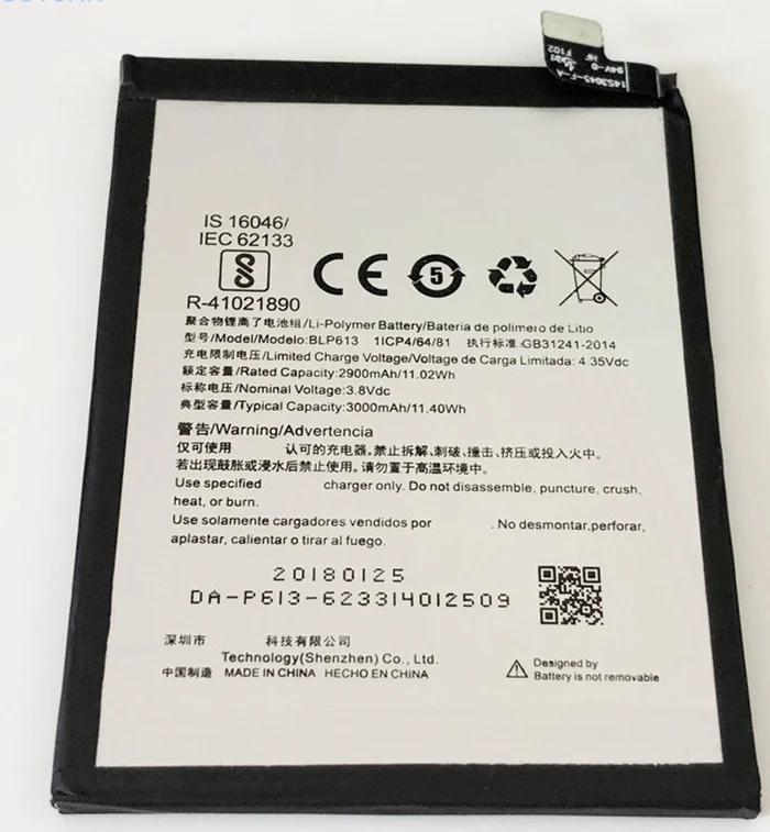 100% Original 3000mAh Battery for OnePlus 3 One Plus 3 BLP613 High Quality Battery
100% Original 3000mAh Battery for OnePlus 3 One Plus 3 BLP613 High Quality Battery