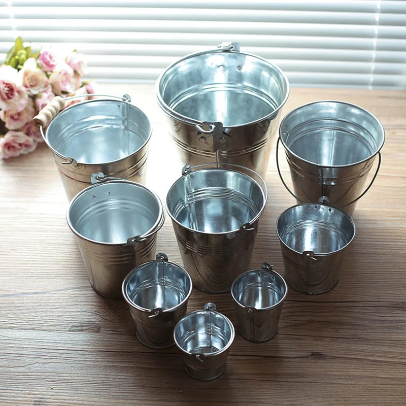 Pastoral Style Small Flower Pot Barrels 1PC Tin Bucket Succulents Planters Pots Hanging Home Garden Decoration
Pastoral Style Small Flower Pot Barrels 1PC Tin Bucket Succulents Planters Pots Hanging Home Garden Decoration