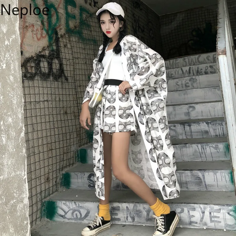 Neploe Korean Fashion Two Piece Women Sets V Neck Print Animal Patterns Shirts Loose Slim Elastic Waist Shorts Soft Sets 45440
Neploe Korean Fashion Two Piece Women Sets V Neck Print Animal Patterns Shirts Loose Slim Elastic Waist Shorts Soft Sets 45440