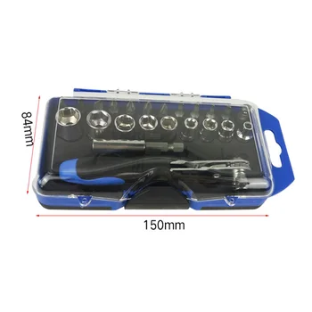 23pcs Mini Ratchet Wrench Set Screwdriver Rod Slotted Phillips Hex Torx Bits Set Quick Hex Socket Wrench Hand Tool Waresale
23pcs Mini Ratchet Wrench Set Screwdriver Rod Slotted Phillips Hex Torx Bits Set Quick Hex Socket Wrench Hand Tool Waresale