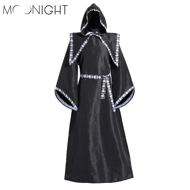 MOONIGHT Mens Halloween Costumes Adult Gothic Wizard Fancy Cosplay Costume European Religious Priest Robe Uniform
MOONIGHT Mens Halloween Costumes Adult Gothic Wizard Fancy Cosplay Costume European Religious Priest Robe Uniform