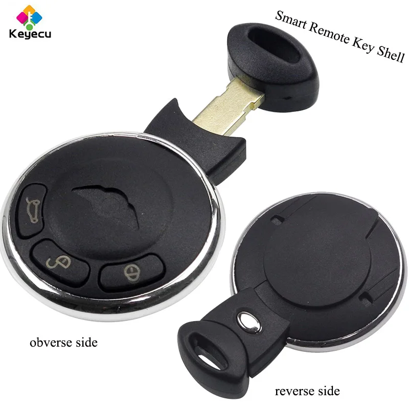 KEYECU Pair Replacement Smart Remote Control Car Key Shell Case Cover With 3 Buttons - FOB for BMW Mini Cooper 2007 2008 2009
KEYECU Pair Replacement Smart Remote Control Car Key Shell Case Cover With 3 Buttons - FOB for BMW Mini Cooper 2007 2008 2009