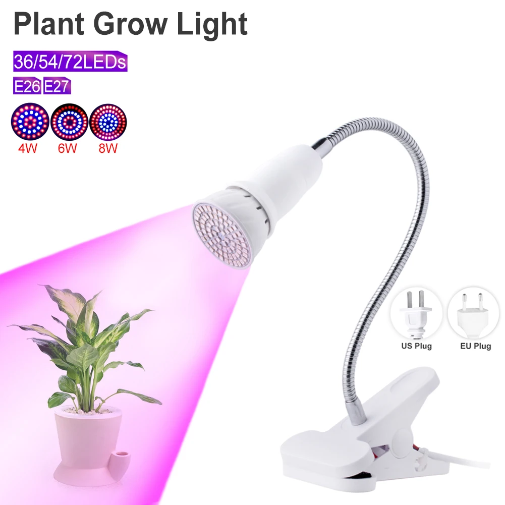 Red+Blue Spectrum E27 E26 Room Lamp LED Grow Light 110-220V For Hydroponics Indoor Desktop Flowers Herbs 4W 6W 8W
Red+Blue Spectrum E27 E26 Room Lamp LED Grow Light 110-220V For Hydroponics Indoor Desktop Flowers Herbs 4W 6W 8W