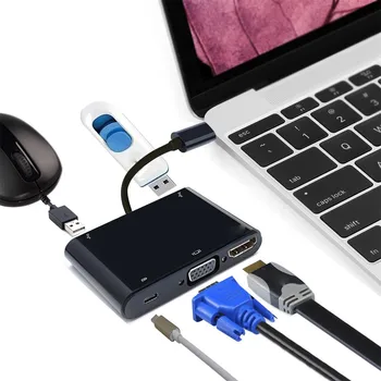 USB C Type C to HDMI VGA 3.5mm Audio Adapter 3 in 1 USB 3.1 USB-C Converter Cable for Laptop Macbook Google Z515
USB C Type C to HDMI VGA 3.5mm Audio Adapter 3 in 1 USB 3.1 USB-C Converter Cable for Laptop Macbook Google Z515