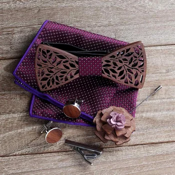 3D Wooden Bow Tie Handkerchief Set Cufflinks Fashion Wood Bow Tie Wedding Dinner Handmade Corbata Wooden Ties Gravata Set
3D Wooden Bow Tie Handkerchief Set Cufflinks Fashion Wood Bow Tie Wedding Dinner Handmade Corbata Wooden Ties Gravata Set