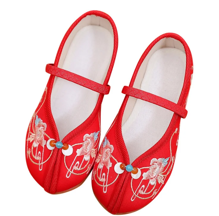 Casual Handmade Kid Dancing Shoes Chinese Style Children's Embroidered Shoes For Girls Spring Cotten Comfortable Kids Flats Z876
Casual Handmade Kid Dancing Shoes Chinese Style Children's Embroidered Shoes For Girls Spring Cotten Comfortable Kids Flats Z876