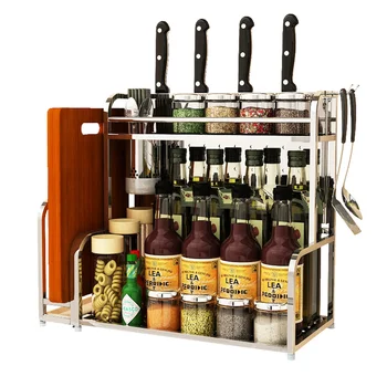 Kitchen shelf 304 stainless steel spice rack 2 layer household storage seasoning shelf wall mount rack wx8200931
Kitchen shelf 304 stainless steel spice rack 2 layer household storage seasoning shelf wall mount rack wx8200931