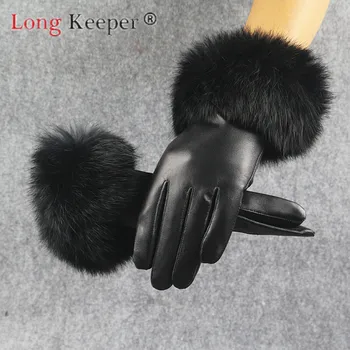 Long Keeper Women Touch Screen Gloves Genuine Leather Fur Velvet Guantes Lady Fashion Mittens Autumn Winter Warm Outdoor
Long Keeper Women Touch Screen Gloves Genuine Leather Fur Velvet Guantes Lady Fashion Mittens Autumn Winter Warm Outdoor