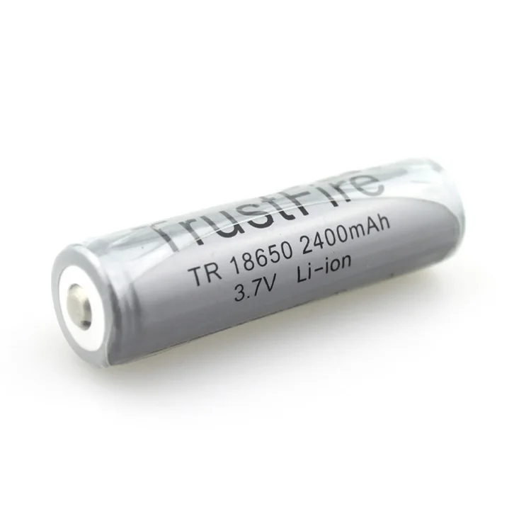 

18pcs/lot TrustFire Protected TR 18650 3.7V 2400mAh Li-ion Battery Rechargeable Batteries with PCB For Camera Torch Flashlight