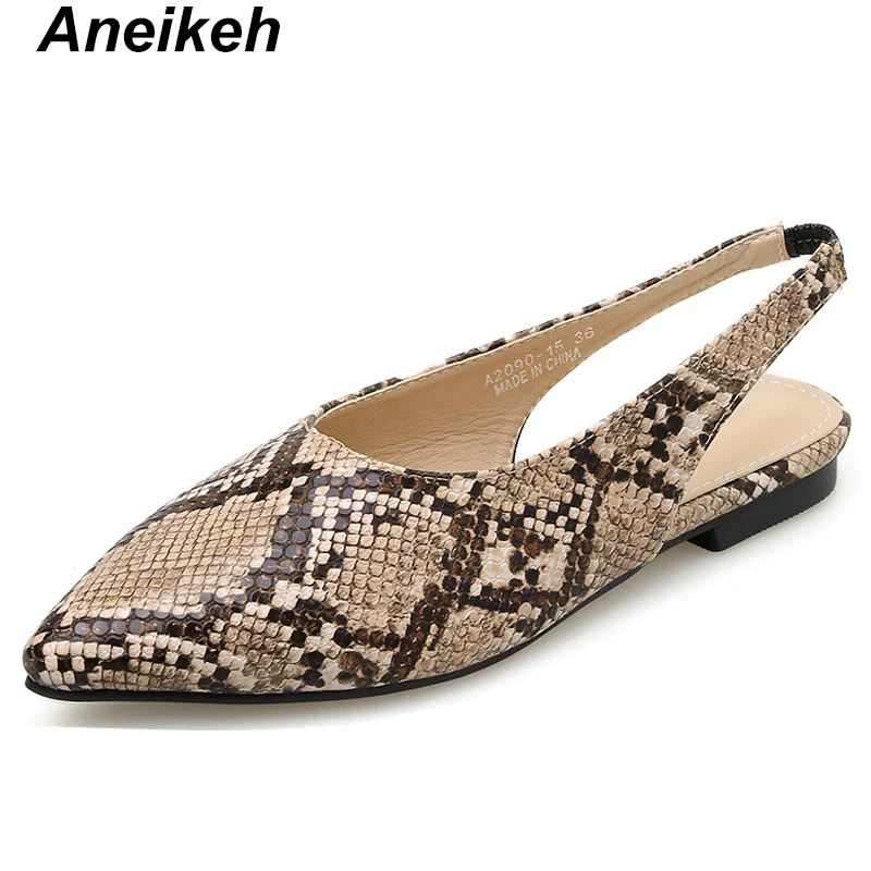 Aneikeh NEW 2019 Serpentine Flats Women Pointed Toe Slip-on Fashion Elegant Casual Slingback Women's Shoes Yellow Size 35-40
Aneikeh NEW 2019 Serpentine Flats Women Pointed Toe Slip-on Fashion Elegant Casual Slingback Women's Shoes Yellow Size 35-40