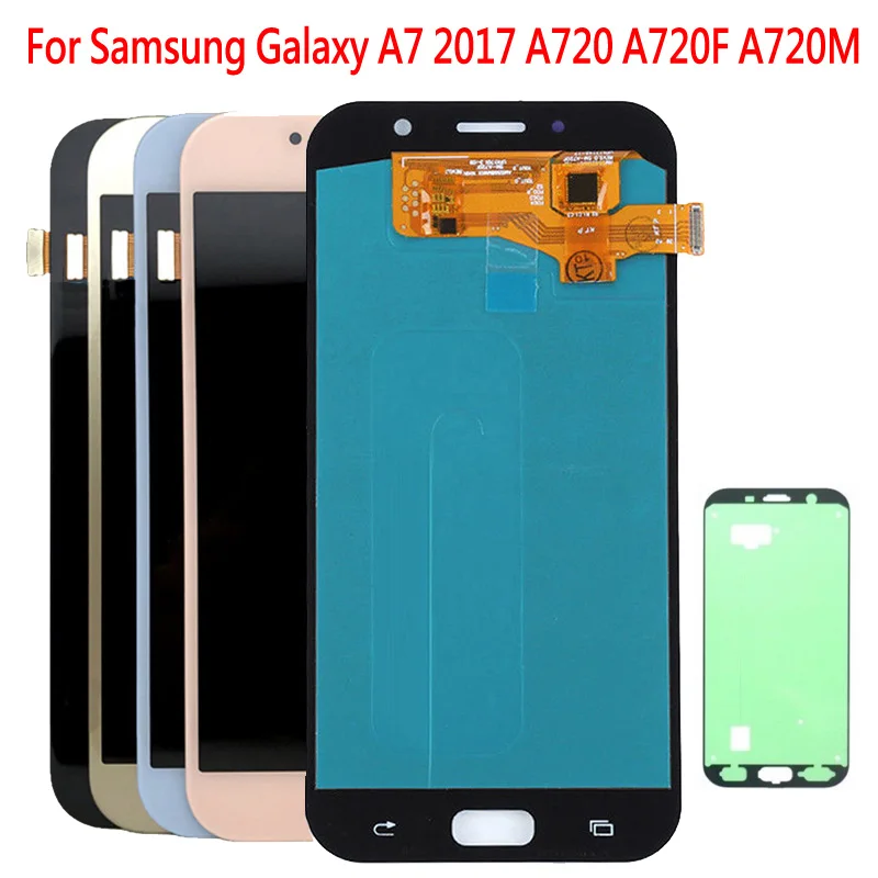 Super AMOLED LCD Display Phones For Samsung Galaxy A7 2017 A720 A720F A720M LCD Touch Screen Digitizer Assembly Replacement
Super AMOLED LCD Display Phones For Samsung Galaxy A7 2017 A720 A720F A720M LCD Touch Screen Digitizer Assembly Replacement