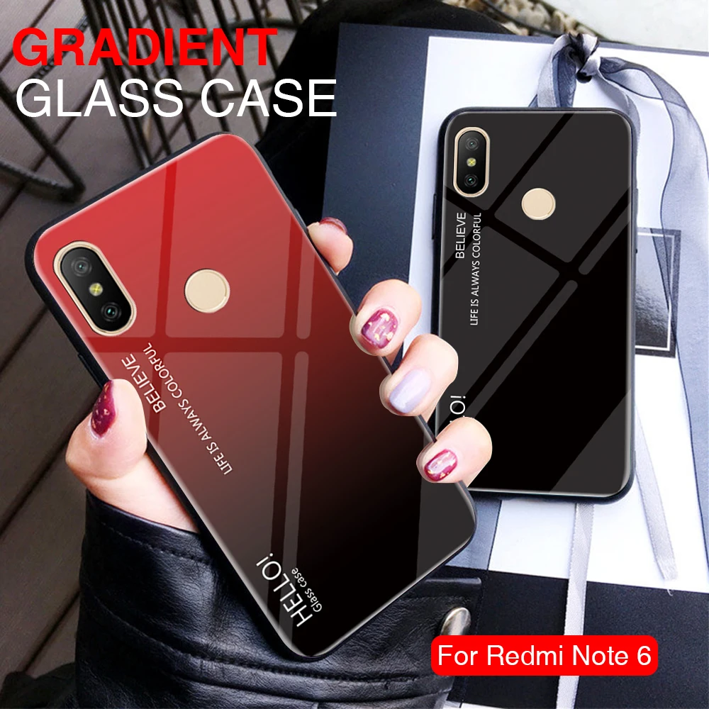 Gradient Glass Case for Xiaomi Mi A2 Lite 8 SE A1 Mix Max 3 2 Pocophone F1 Cover for Redmi Note 6 Pro 5A 5 Plus 6A S2 4 4X Coque
Gradient Glass Case for Xiaomi Mi A2 Lite 8 SE A1 Mix Max 3 2 Pocophone F1 Cover for Redmi Note 6 Pro 5A 5 Plus 6A S2 4 4X Coque