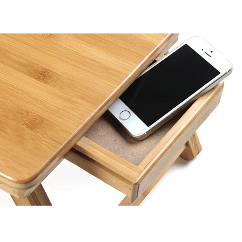 Стол компьютерный Actionclub складной из бамбука портативный прикроватный столик для