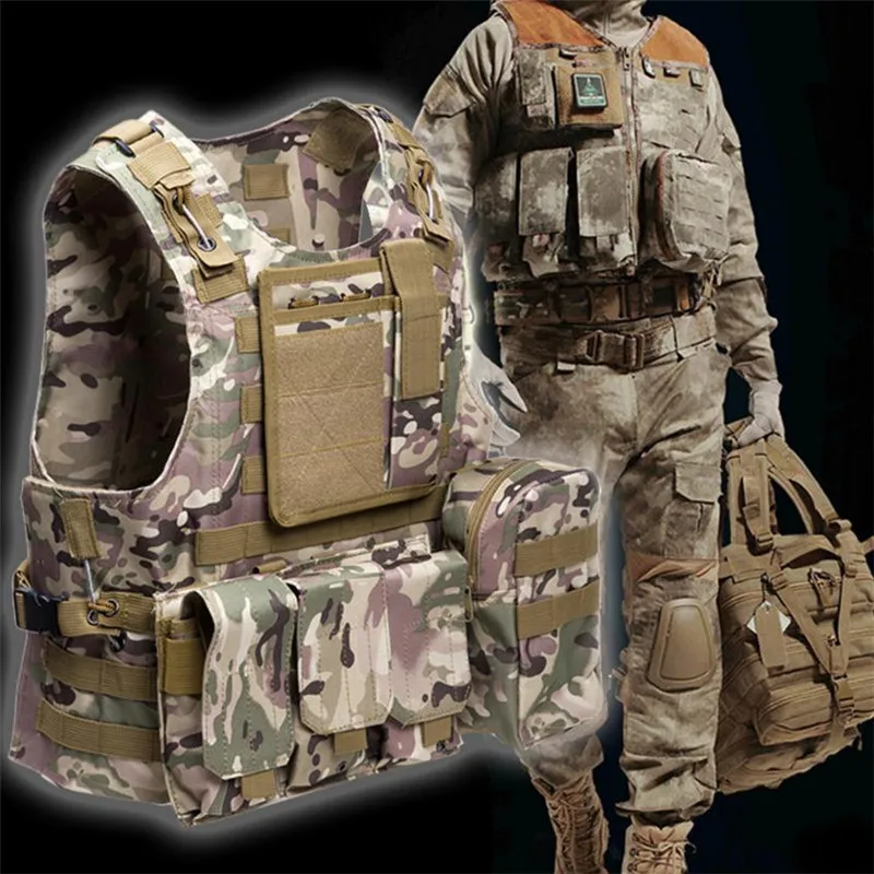 Military Tactical Vest Army Airsoft Molle Vest Combat Hunting Vest with Pouch Assault Plate Carrier CS Outdoor Jungle Equipment
Military Tactical Vest Army Airsoft Molle Vest Combat Hunting Vest with Pouch Assault Plate Carrier CS Outdoor Jungle Equipment