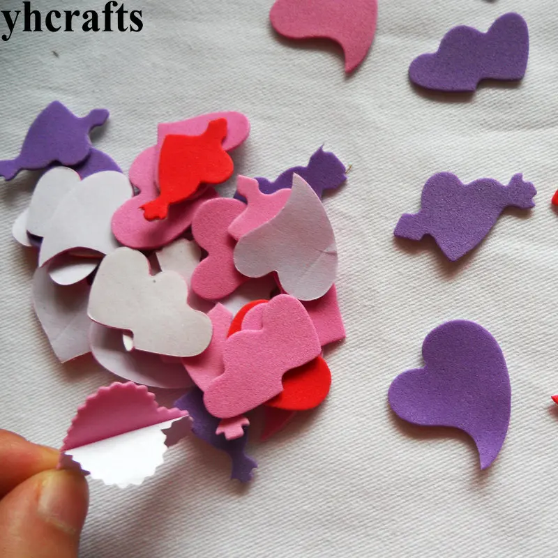 200PCS/LOT.Colorful hearts foam stickers Kindergarten craft diy toys Wedding decoration Valentine's day crafts OEM Self learning
200PCS/LOT.Colorful hearts foam stickers Kindergarten craft diy toys Wedding decoration Valentine's day crafts OEM Self learning