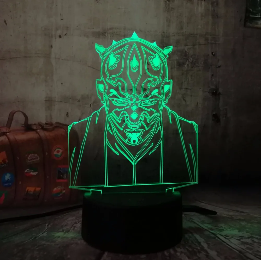 New 2019 Star Wars Darth Maul 3D Visual Led Sleep Night light Touch USB Table Illusion Mood Atmosphere 7 Colors Lamp figure RC
New 2019 Star Wars Darth Maul 3D Visual Led Sleep Night light Touch USB Table Illusion Mood Atmosphere 7 Colors Lamp figure RC