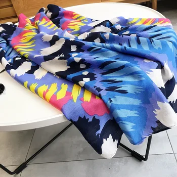 KYQIAO women blue hijab scarf female autumn spring luxury brand long blue abstract print scarf casaco feminino shawl
KYQIAO women blue hijab scarf female autumn spring luxury brand long blue abstract print scarf casaco feminino shawl