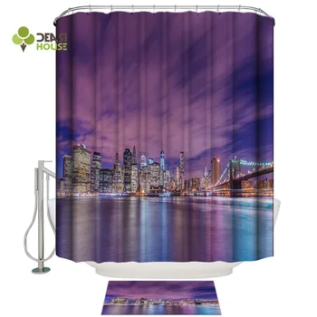 Dearhouse American City Night View Pier Bridge Sky Scenery Shower Curtain Doormat Sets Bathroom Accessory Sets 2 Piece Bathroom
Dearhouse American City Night View Pier Bridge Sky Scenery Shower Curtain Doormat Sets Bathroom Accessory Sets 2 Piece Bathroom