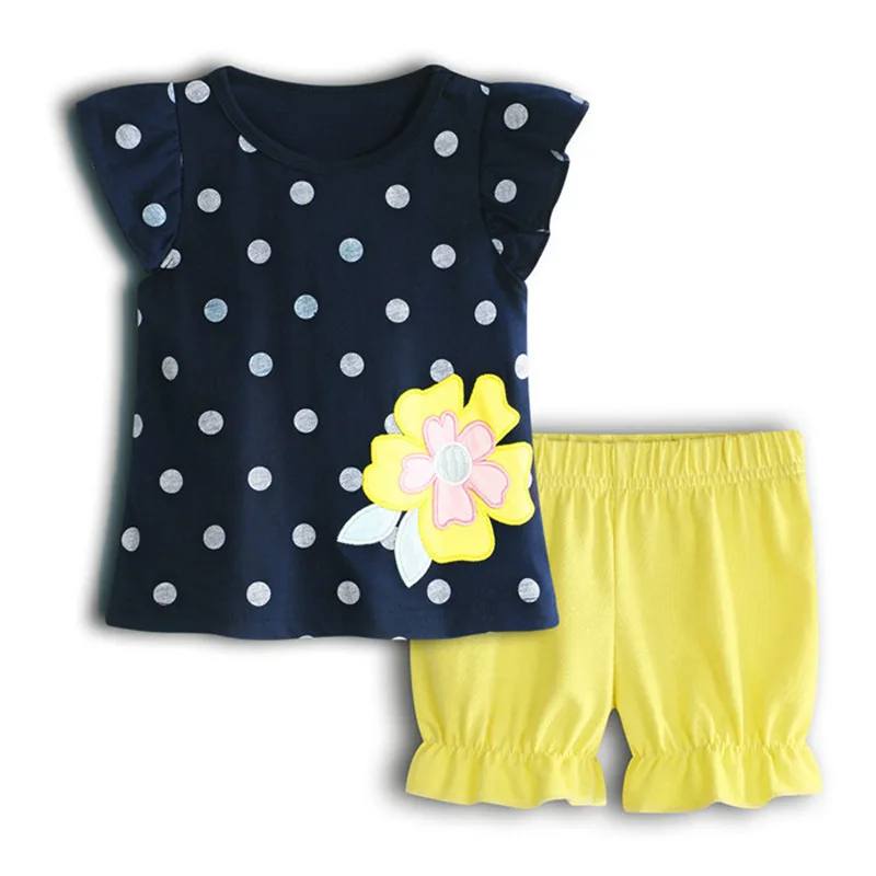 Flower Dot Baby Girl Clothes Set Cotton Children Clothing Suit Girls T-Shirt Pants Panties Newborn 2-Pieces Outfits Summer Tops
Flower Dot Baby Girl Clothes Set Cotton Children Clothing Suit Girls T-Shirt Pants Panties Newborn 2-Pieces Outfits Summer Tops