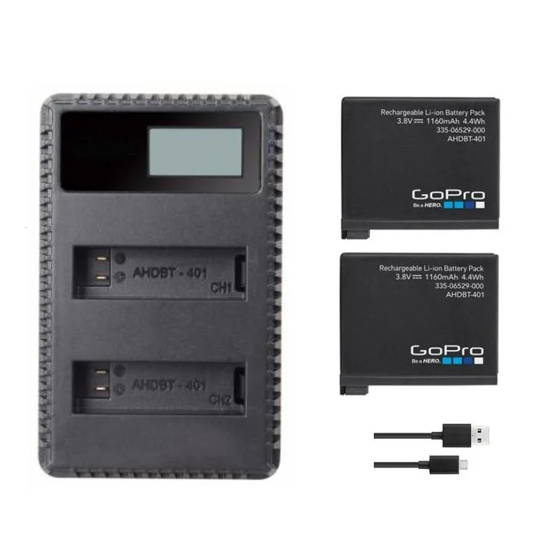 Clownfish Charger for Gopro hero 4 Original Battery USB LCD Dual Charger Battery AHDBT 401 Original battery Camera Accessories
Clownfish Charger for Gopro hero 4 Original Battery USB LCD Dual Charger Battery AHDBT 401 Original battery Camera Accessories