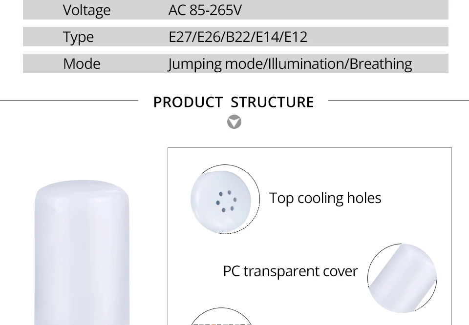 Ampoule E27 LED Flame light (5)