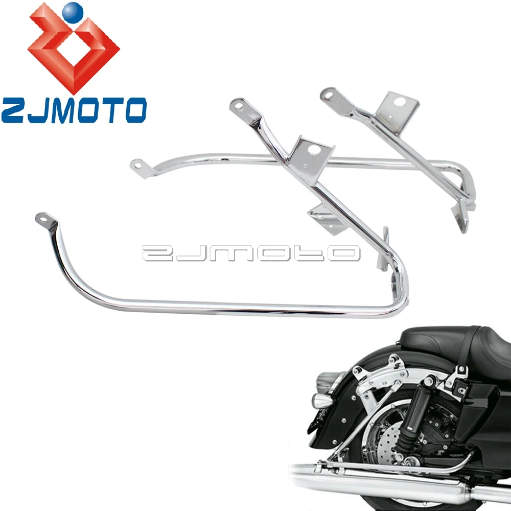 Chrome Saddlebag Guard Rails For Harley Touring 2009-2013 Road King Road Street Glide Electra Glide Saddle Bag Support Brackets
Chrome Saddlebag Guard Rails For Harley Touring 2009-2013 Road King Road Street Glide Electra Glide Saddle Bag Support Brackets