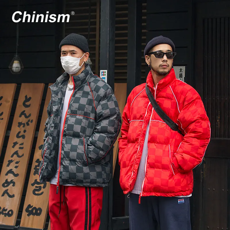 CHINISM 2018 Winter Plaid Full Print Stand Collar Parkas Male Loose Casual Padded Overcoat Winter Jackets Hip Hop Streetwear
CHINISM 2018 Winter Plaid Full Print Stand Collar Parkas Male Loose Casual Padded Overcoat Winter Jackets Hip Hop Streetwear