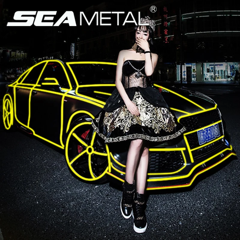 6 Color Motorbike Car 5M Reflective Rim Tape Wheel Sticker Trim Luminous