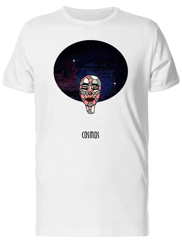 Мужская футболка с абстрактным лицом Cosmos Galaxy хит продаж новая бесплатная