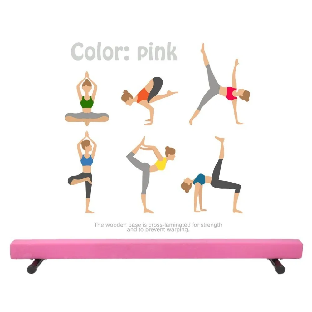 

183CM Gymnastics Balance Beam With Round Metal Feet Universal Exercise Horizontal Bar Balance Training Equipment For Somersault