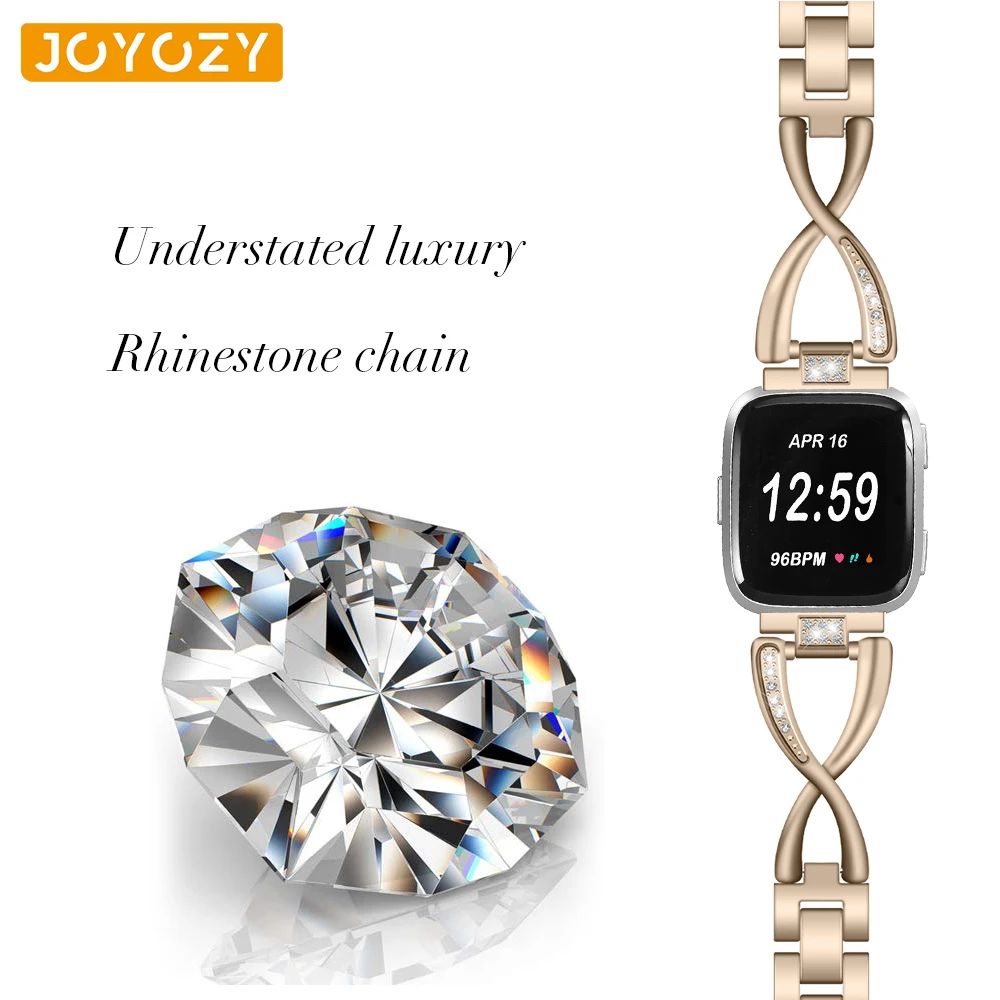 Joyozy fashion elegant temperament watchband for fitbit versa band Stainless steel strap Girl watch strap for fitbit versa strap
Joyozy fashion elegant temperament watchband for fitbit versa band Stainless steel strap Girl watch strap for fitbit versa strap