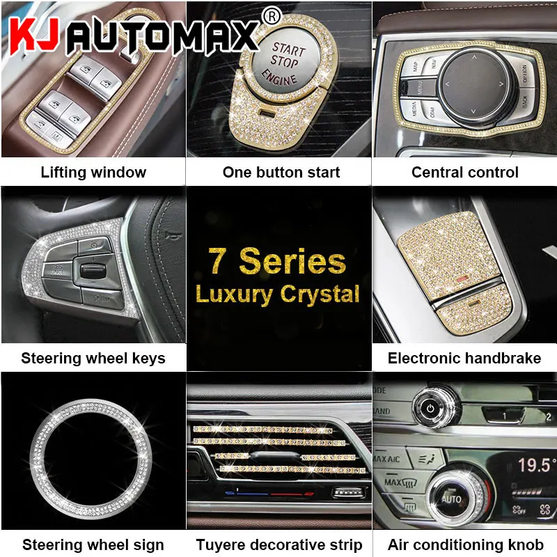 KJAUTOMAX Window Switch Frame sticker For BMW 7 Series 740LI 730L Crystal Decoration 
KJAUTOMAX Window Switch Frame sticker For BMW 7 Series 740LI 730L Crystal Decoration