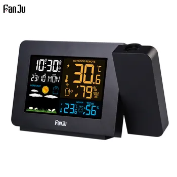 FanJu FJ3391 Weather Station with Projection |Weather Monitor |DCF Radio control | Calendar |7 languages| Backlight Alarm Clock
FanJu FJ3391 Weather Station with Projection |Weather Monitor |DCF Radio control | Calendar |7 languages| Backlight Alarm Clock