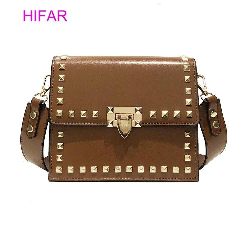 Fashion Rivet Women Messenger Bags small Female Flap Shoulder Bags brand luxury design Wide shoulder straps Messenger Bag black
Fashion Rivet Women Messenger Bags small Female Flap Shoulder Bags brand luxury design Wide shoulder straps Messenger Bag black