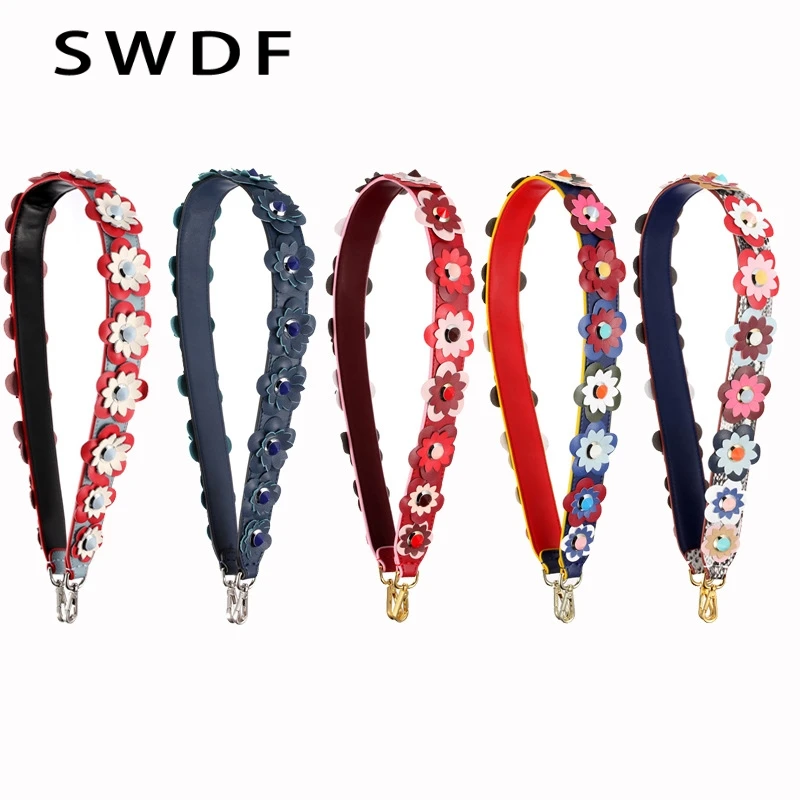 SWDF FASHION 12 Colors Flower Strap Belt PU Leather Lengthened Shoulder Bag Strap Replacement Women CrossBody Strap Accessories
SWDF FASHION 12 Colors Flower Strap Belt PU Leather Lengthened Shoulder Bag Strap Replacement Women CrossBody Strap Accessories
