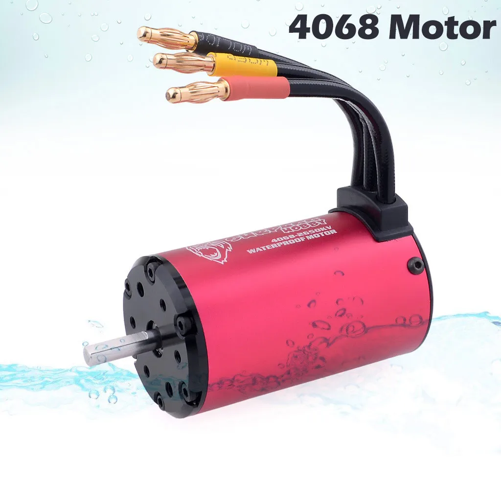 

Samochod Zdalnie Sterowany SURPASS HOBBY Waterproof Brushless 4068 2650KV Motor for 1/8 RC Car 2/3/4S Speelgoed Toys MAR20