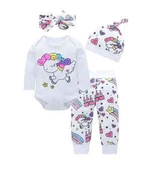 Baby Girl Clothes Sets Long Sleeve Bodysuits Pants Cotton 4PCS Outfit Clothing Baby Girl
Baby Girl Clothes Sets Long Sleeve Bodysuits Pants Cotton 4PCS Outfit Clothing Baby Girl