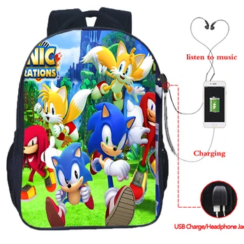 Men Women Boys Girls Sonic USB Charge Backpack Beautiful USB Charging Laptop Rucksack Fashion Travel Knapsack for Teens
Men Women Boys Girls Sonic USB Charge Backpack Beautiful USB Charging Laptop Rucksack Fashion Travel Knapsack for Teens
