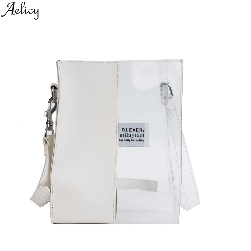 Aelicy Transparent Handbags Women Fashion Large Ladies Contrast Color Women Casual PVC Transparent Handbag For Girls Female
Aelicy Transparent Handbags Women Fashion Large Ladies Contrast Color Women Casual PVC Transparent Handbag For Girls Female