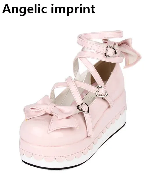 Angelic imprint mori girl lolita shoes woman cosplay shoes lady high heels wedges Pumps women dress party shoes sweet bowtie 47
Angelic imprint mori girl lolita shoes woman cosplay shoes lady high heels wedges Pumps women dress party shoes sweet bowtie 47