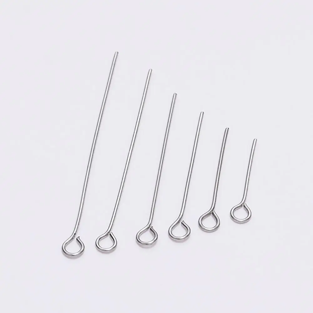 100pcs/lot 15-70mm Stainless Steel Metal Eye Head Pins Connector For DIY Pendant Jewelry Making Findings Accessories Supplies
100pcs/lot 15-70mm Stainless Steel Metal Eye Head Pins Connector For DIY Pendant Jewelry Making Findings Accessories Supplies