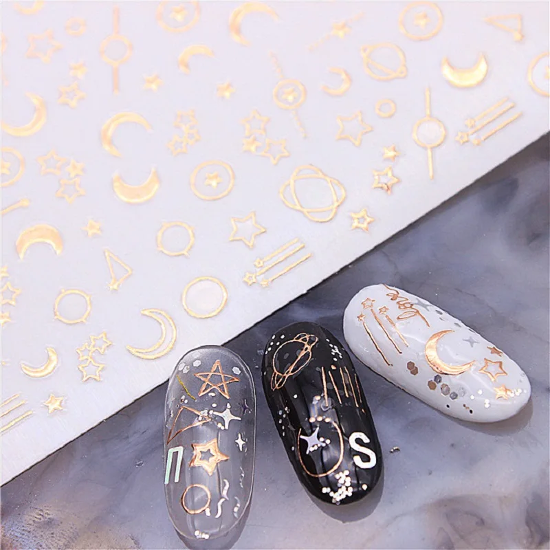 3 Sheets 3D Nail Sticker Curve Star Moon Love Nail Art Adhesive 3D Sticker For Nail Art
3 Sheets 3D Nail Sticker Curve Star Moon Love Nail Art Adhesive 3D Sticker For Nail Art