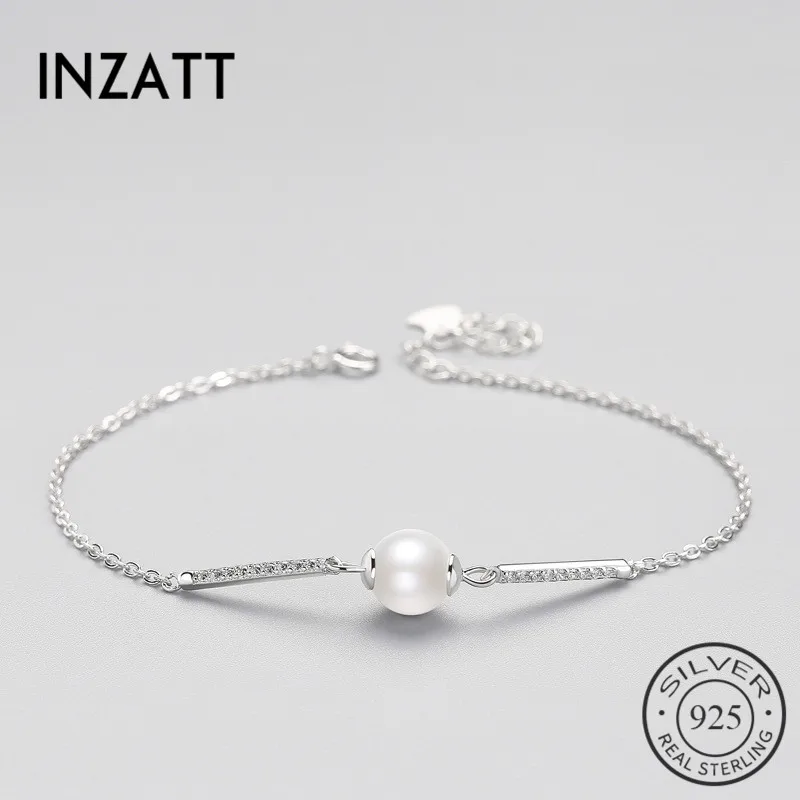 INZATT Romantic Pearl Crystal Zircon Stick Bar Bracelet For Women Birthday Party Fine Jewelry Charm 925 Sterling Silver Gift
INZATT Romantic Pearl Crystal Zircon Stick Bar Bracelet For Women Birthday Party Fine Jewelry Charm 925 Sterling Silver Gift
