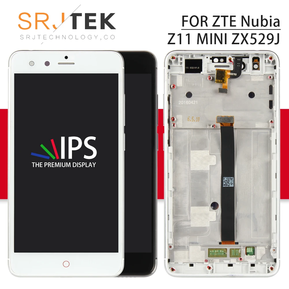 Srjtek 5.0" For ZTE Nubia Z11 Mini LCD Display Touch Screen Digitizer Sensor Assembly With Frame TD-LTE NX529J Black/White
Srjtek 5.0" For ZTE Nubia Z11 Mini LCD Display Touch Screen Digitizer Sensor Assembly With Frame TD-LTE NX529J Black/White