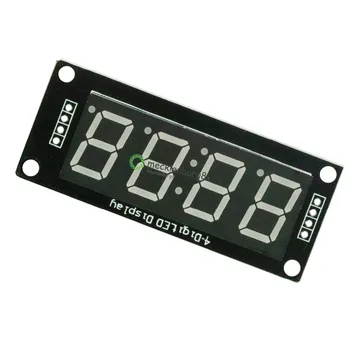 TM1637 4-Digit LED 0.56" 0.56 inch 7 Segments Display Tube Clock Double Dots Module Green LED Display Module For Arduino
TM1637 4-Digit LED 0.56" 0.56 inch 7 Segments Display Tube Clock Double Dots Module Green LED Display Module For Arduino
